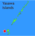 map of Yasawa Islands showing pictures