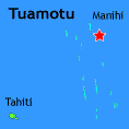 map showing location of pearl resort manihi tuamotu