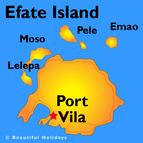 Image result for Efate island map