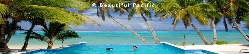 infinity pool at a boutique hotel on rarotonga