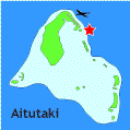 map showing cook islands hotels