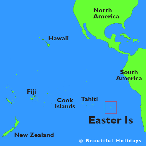 map of easter island in the pacific