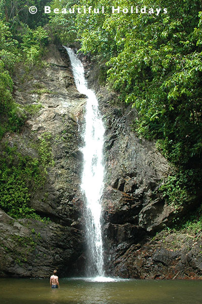 waterfall along the coral coast fiji