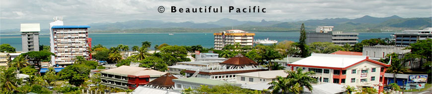 view from the balcony of a hotel in suva