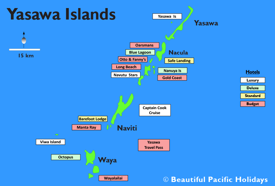map of yasawa resorts