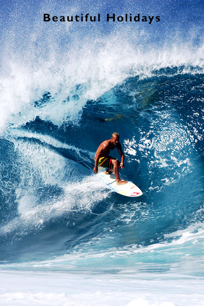 world famous pipeline surfing in hawaii