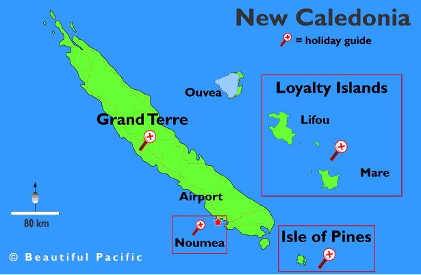 map of the new caledonia