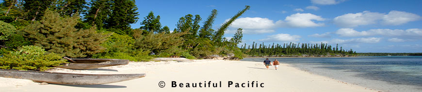 couple on honeymoon at a beach resort in new caledonia