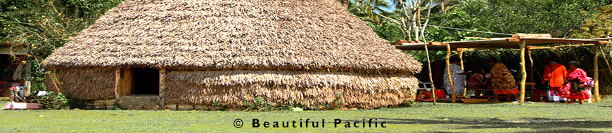 a kanak tribal hut in loyalty islands