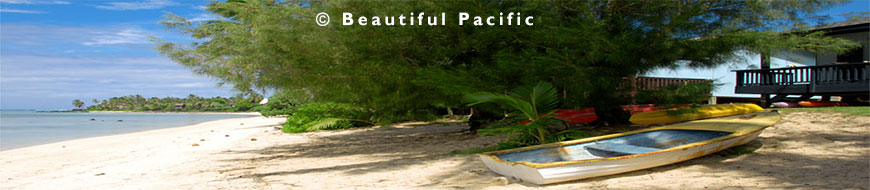 beach huts south pacific islands