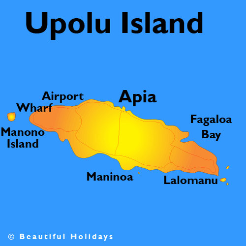 map of upolu samoa