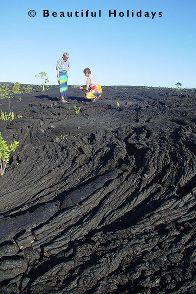 the 100 year old lava flow at saleaula