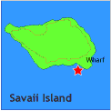 map showing location of aganoa beach fales samoa