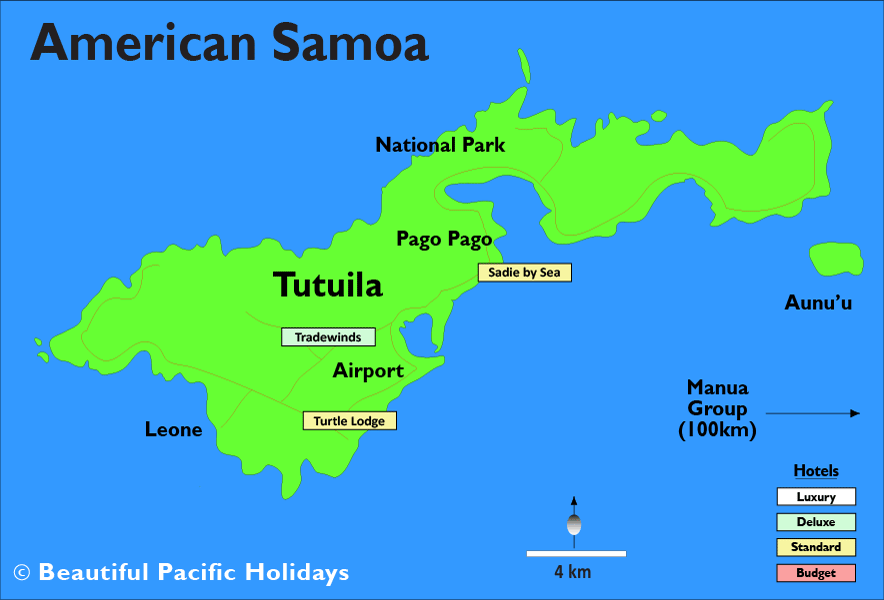 map of american samoa