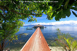 sunset at aitutaki beach villas