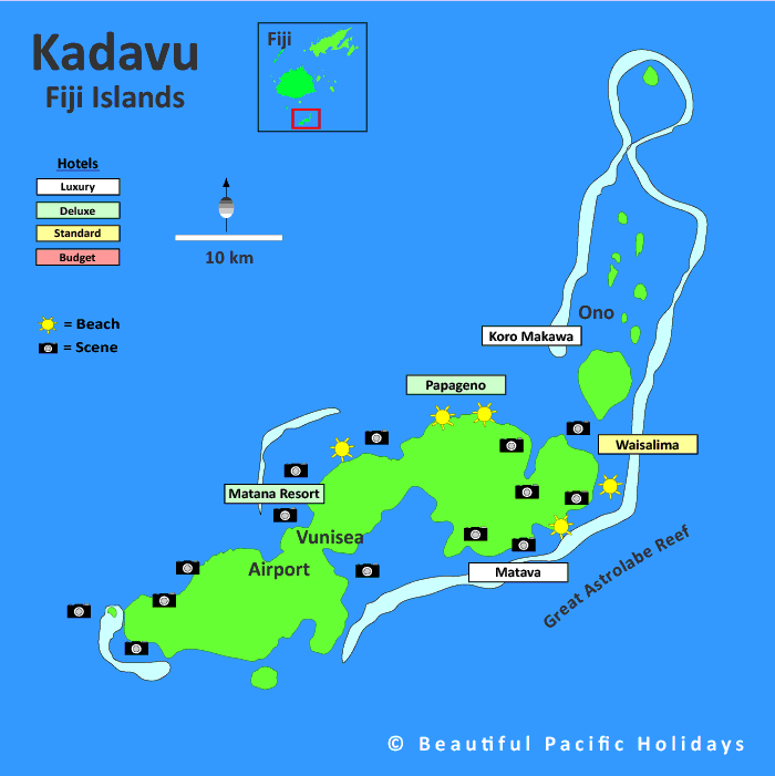 southern fiji map