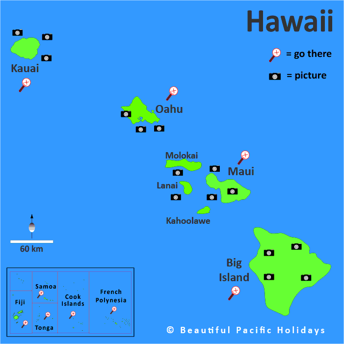 big island map hawaii island