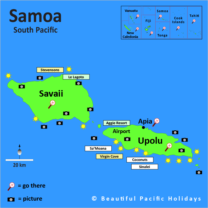 western samoa map