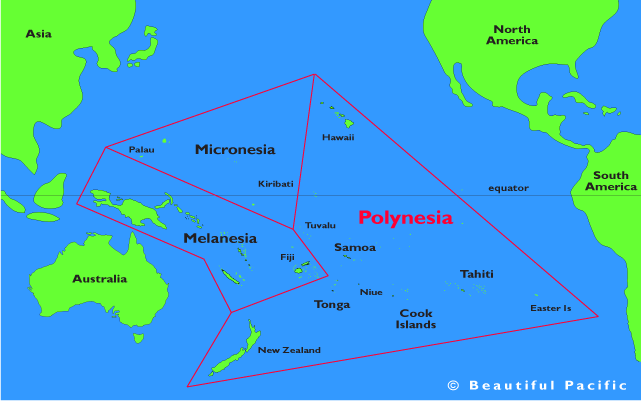 map of polynesia
