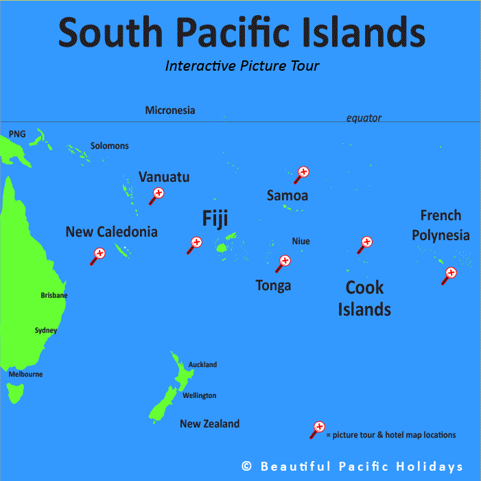 south pacific map south pacific islands