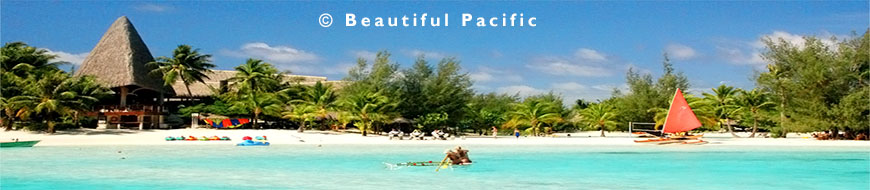 a beautiful beach hotel in the tahitian islands