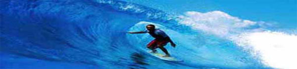 surfing off tahiti island