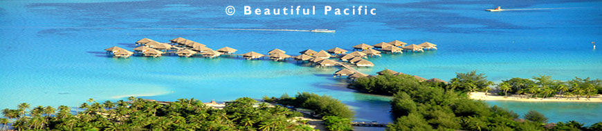 over water bungalows at a bora island resort