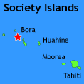 map of bora tahiti