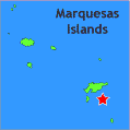 map showing location of pearl resort nuku hiva marquesas