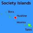 map of huahine tahiti