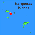 map showing location of pearl resort nuku hiva marquesas
