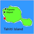 map of tahiti island