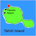 map showing location of radisson hotel tahiti island
