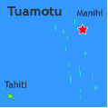 map showing location of pearl resort tikehau tuamotu