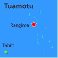 map showing location of kia ora hotel rangiroa