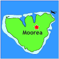 map showing location of village temanoha moorea