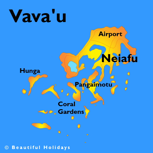 map of vavau tonga islands