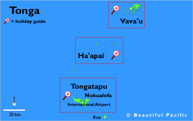 map of the tonga