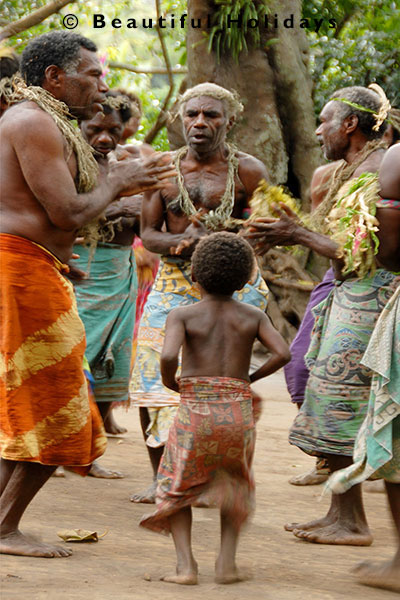 nambas perform dance at kastom village