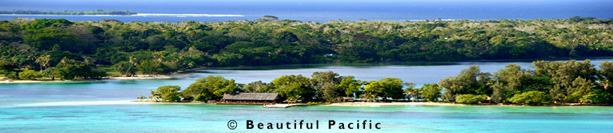 view of a vanuatu accommodation in port vila's lagoon