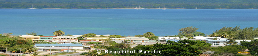 view of a accommodation in espiritu santo's main town of luganville